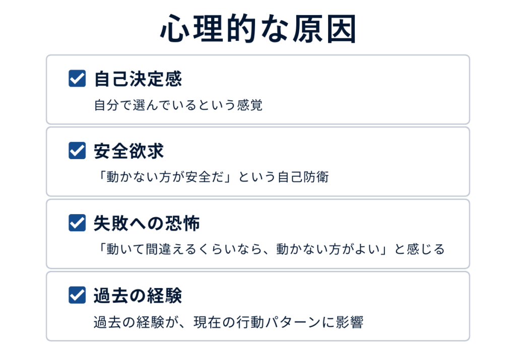 主体性がなくなる心理的な原因
